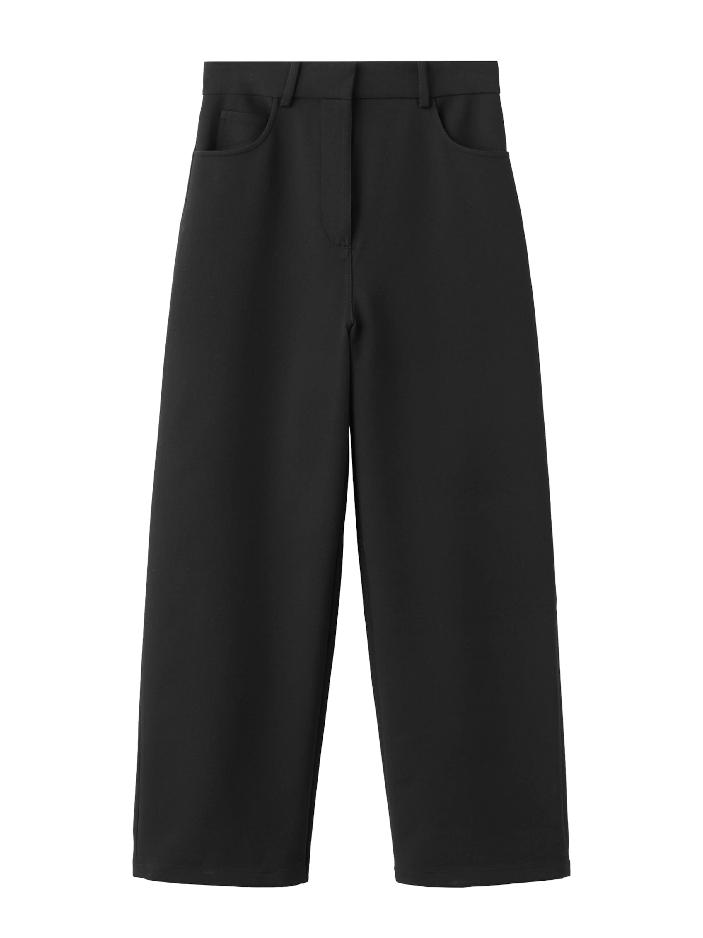 MANGO Широкие брюки со складками 'Louis' в черном цвете
MANGO Широкие брюки со складками 'Louis' в черном цвете