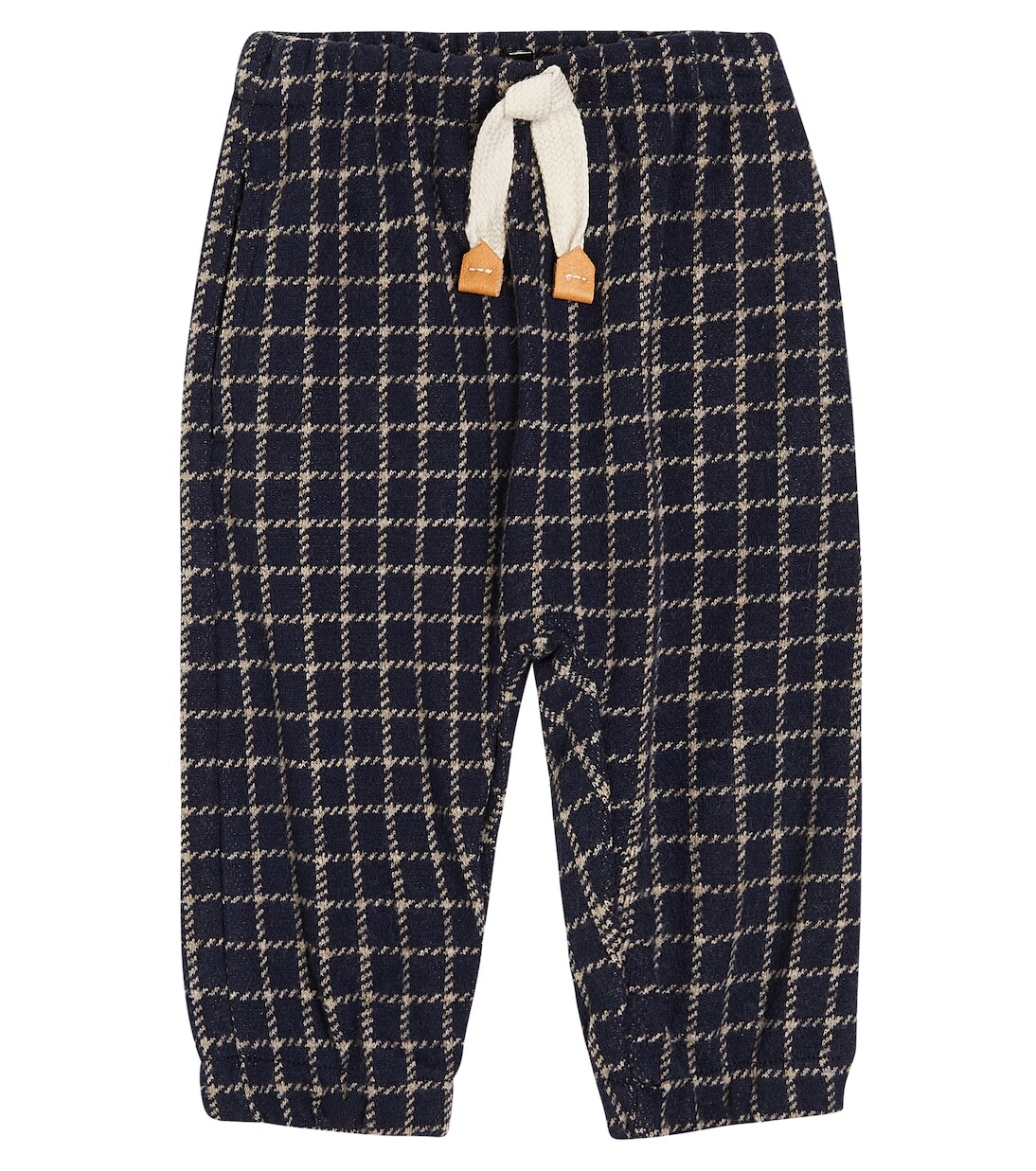 Спортивные брюки в клетку baby moritz 1 + In The Family, синий 
Спортивные брюки в клетку baby moritz 1 + In The Family, синий