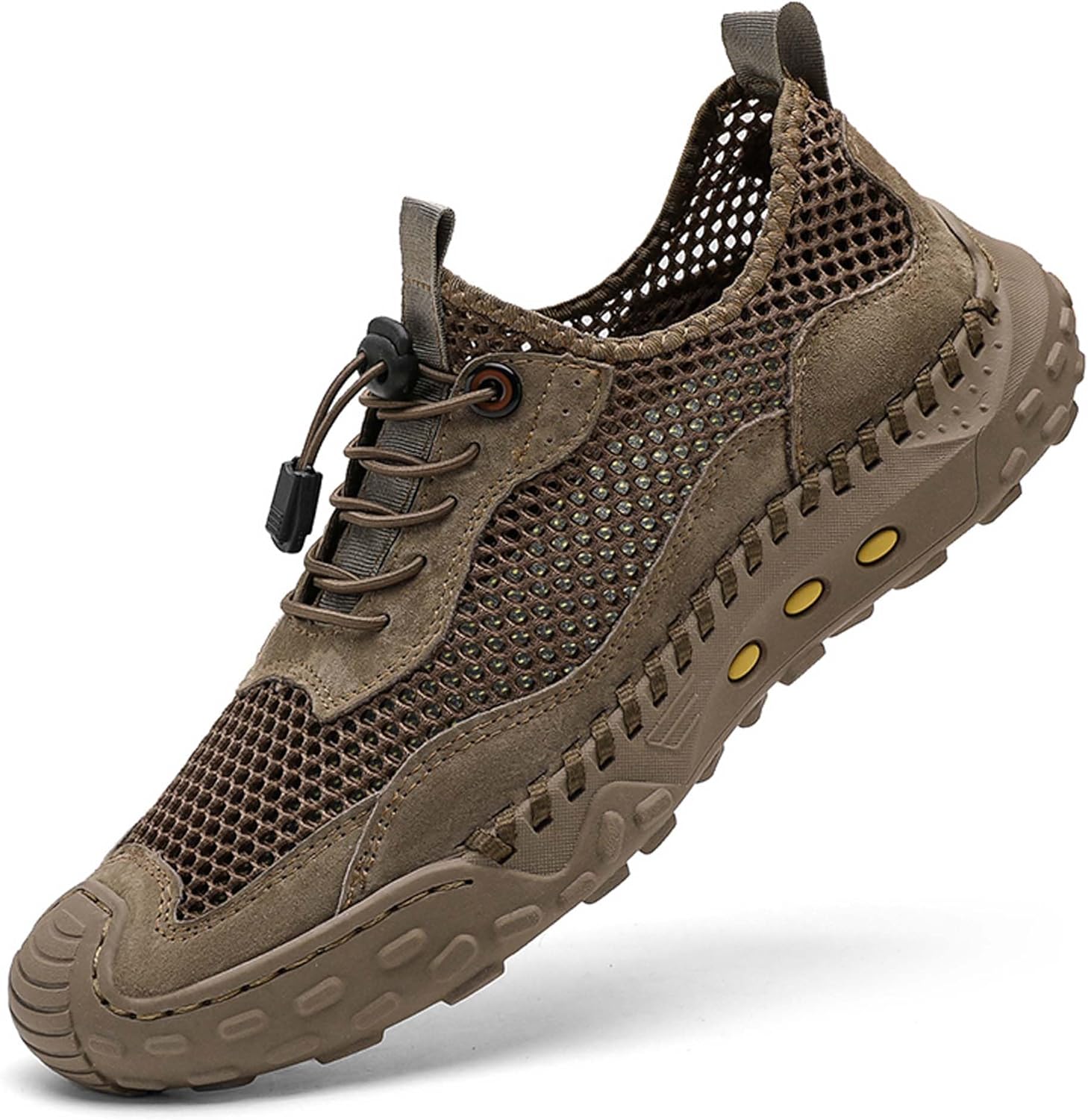 Мужские походные и альпинистские ботинки, легкие кроссовки для пересеченной местности, водонепроницаемые летние тапочки для пляжа и плавания, удобные повседневные сандалии с закрытым носком Duagl, бежевый
Мужские походные и альпинистские ботинки, легкие кроссовки для пересеченной местности, водонепроницаемые летние тапочки для пляжа и плавания, удобные повседневные сандалии с закрытым носком Duagl, бежевый