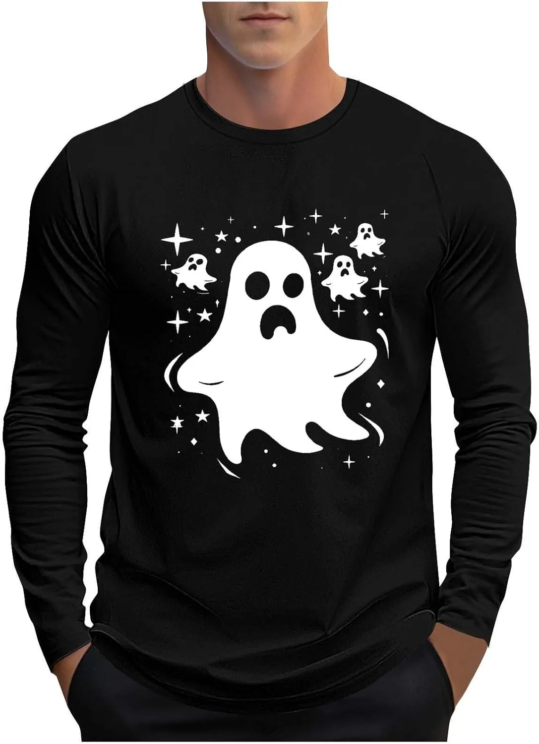 Мужская футболка с длинным рукавом Halloween с принтом Ghost Sdeycui
Мужская футболка с длинным рукавом Halloween с принтом Ghost Sdeycui