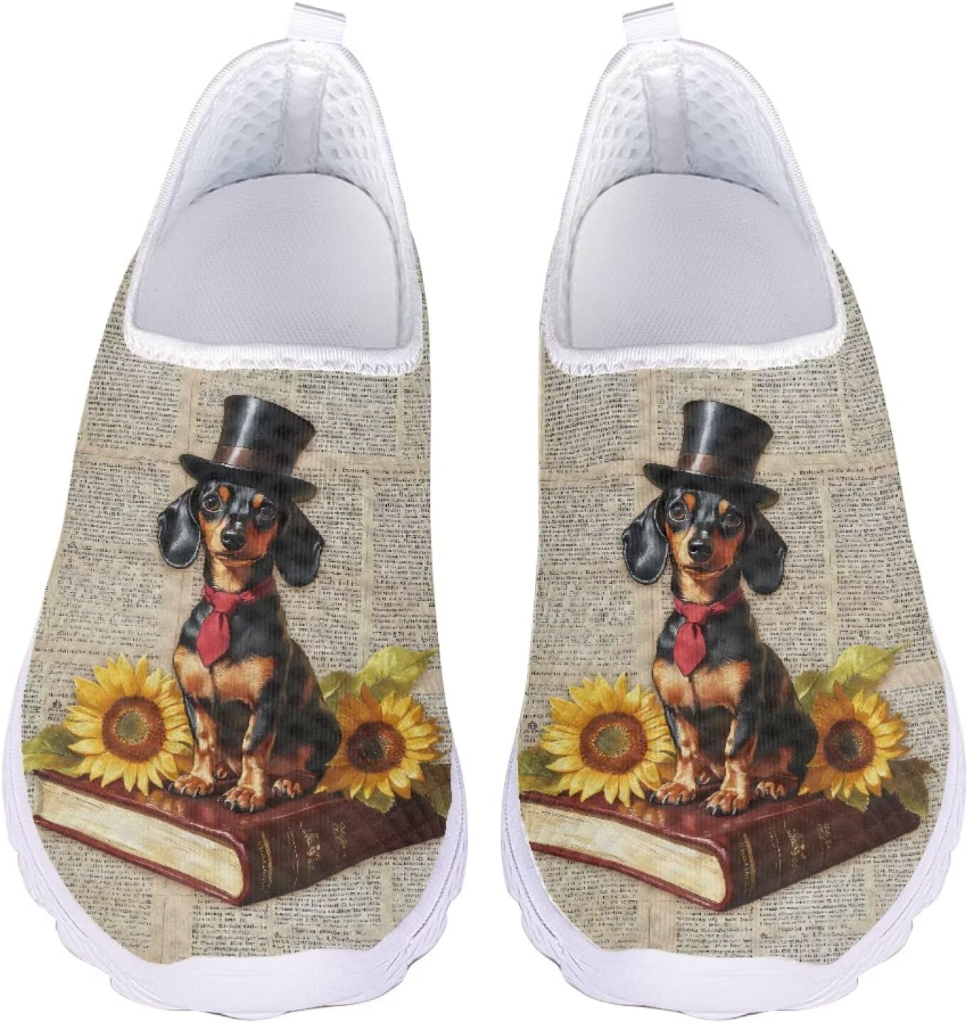 Унисекс спортивные прогулочные кроссовки Jeiento, с сеткой, Dachshund Dog Sunflower
Унисекс спортивные прогулочные кроссовки Jeiento, с сеткой, Dachshund Dog Sunflower