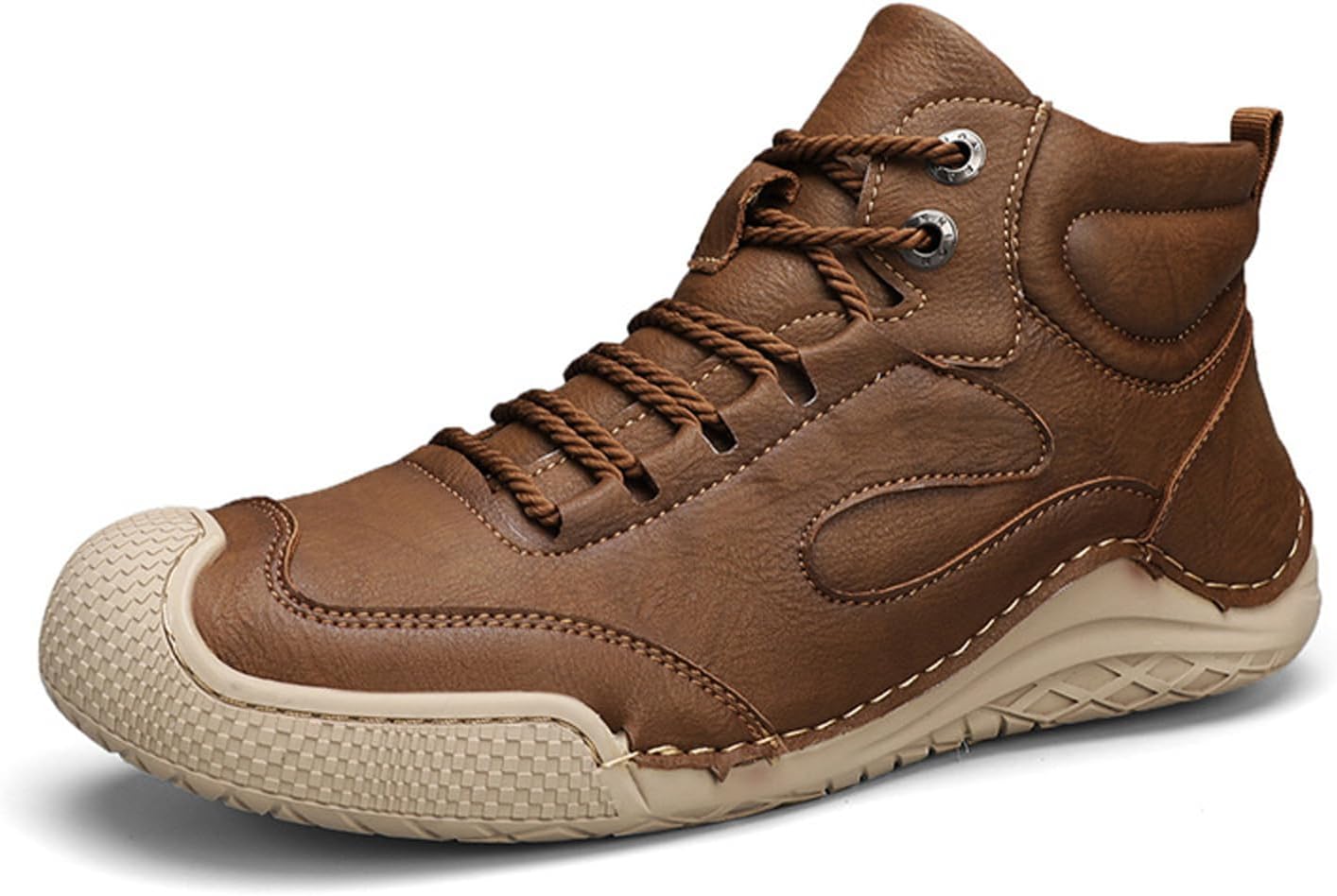 Мужские зимние ботинки DirraBra, с ручной строчкой, из кожи, для походов и снега, с утеплителем и меховой подкладкой, водонепроницаемые, противоскользящие, высокие тренировочные кроссовки, теплые ботинки, светло-коричневый
Мужские зимние ботинки DirraBra, с ручной строчкой, из кожи, для походов и снега, с утеплителем и меховой подкладкой, водонепроницаемые, противоскользящие, высокие тренировочные кроссовки, теплые ботинки, светло-коричневый