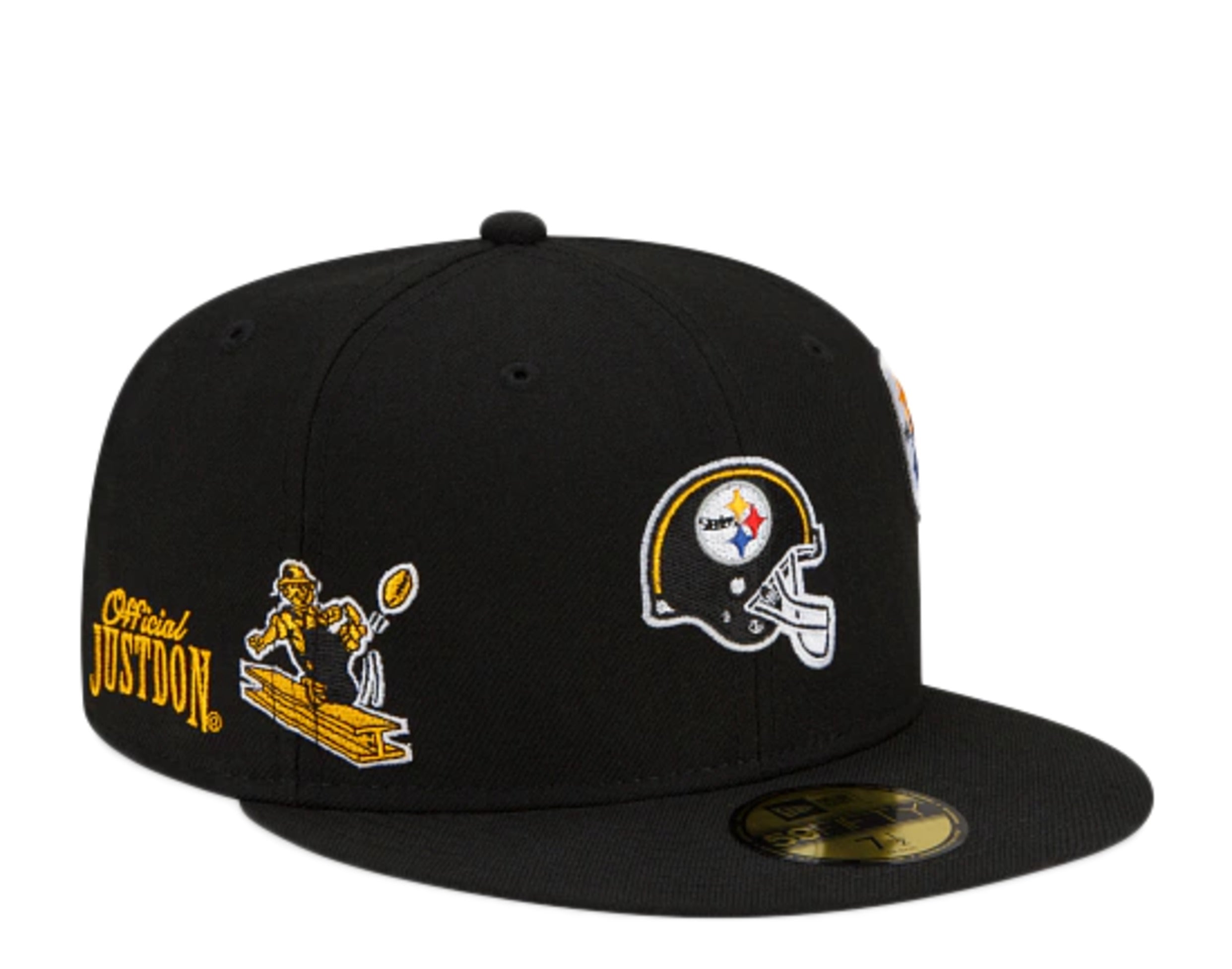 Кепка New Era x Just Don x Pittsburgh Steelers 59FIFTY Fitted Cap с серым нижним козырьком, черный
Кепка New Era x Just Don x Pittsburgh Steelers 59FIFTY Fitted Cap с серым нижним козырьком, черный
