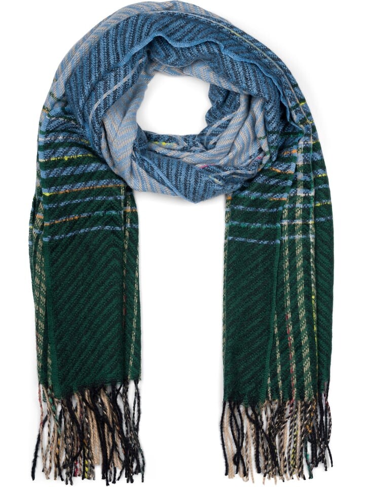 Шарф styleBREAKER Feinstrick, цвет hellblau-dunkelgrün
Шарф styleBREAKER Feinstrick, цвет hellblau-dunkelgrün