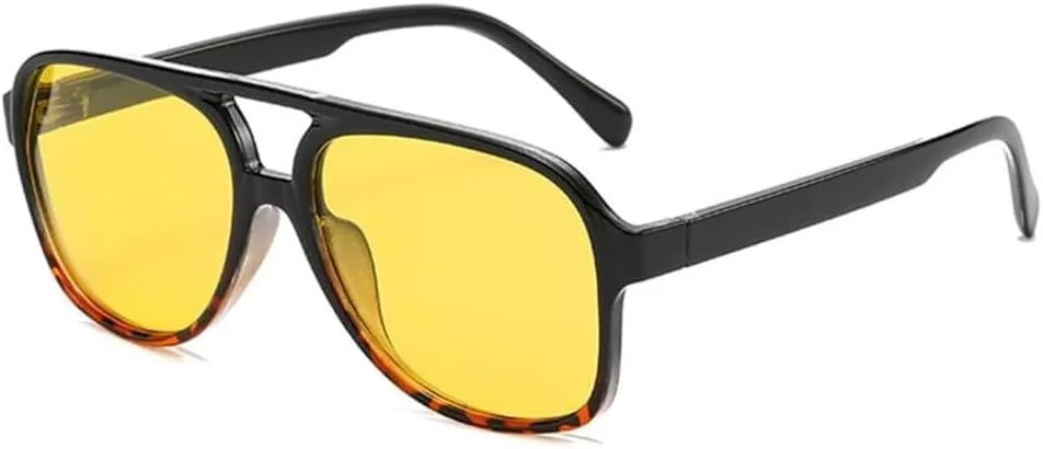 Мужские солнцезащитные очки в стиле ретро, большие поляризованные, с защитой от УФ-излучения UV400, женские очки в прозрачной оправе LXLHWN, Black Leopard Yellow
Мужские солнцезащитные очки в стиле ретро, большие поляризованные, с защитой от УФ-излучения UV400, женские очки в прозрачной оправе LXLHWN, Black Leopard Yellow