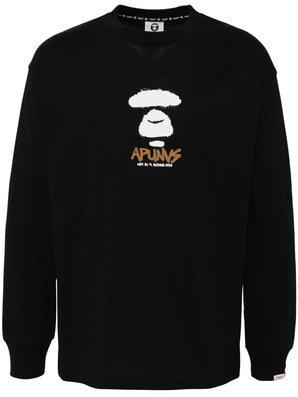 Футболка с логотипом AAPE BY *A BATHING APE, черный 
Футболка с логотипом AAPE BY *A BATHING APE, черный