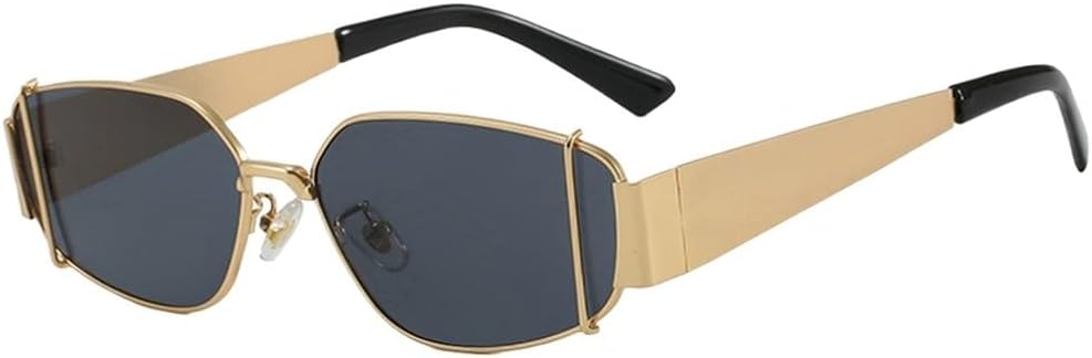 Модные панк-солнцезащитные очки в форме прямоугольника для женщин, стильные, с металлической оправой, защита от УФ-излучения UV400, для активного отдыха на природе WNCKSQ, C3goldgray
Модные панк-солнцезащитные очки в форме прямоугольника для женщин, стильные, с металлической оправой, защита от УФ-излучения UV400, для активного отдыха на природе WNCKSQ, C3goldgray