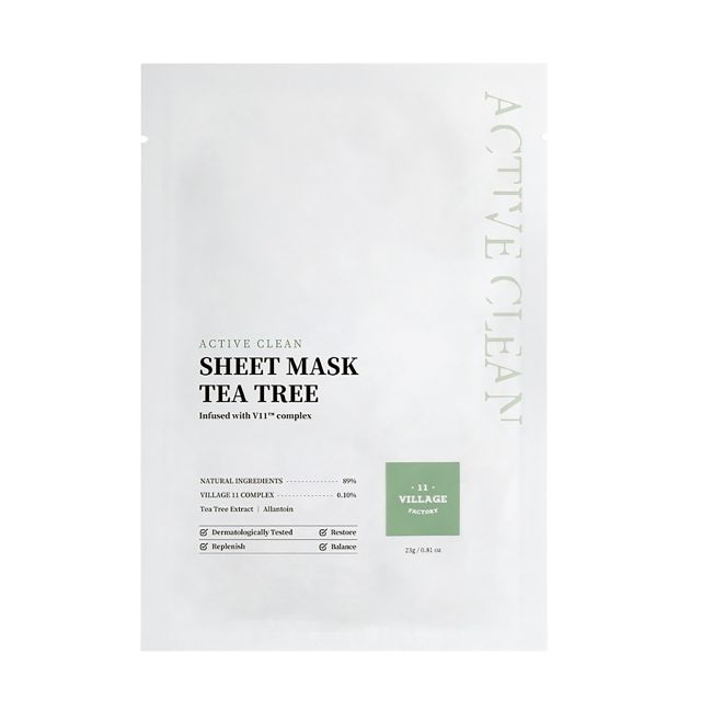 Village 11 factory активная очищающая маска для лица с маслом чайного дерева 11 Village Factory, 23 гр
Village 11 factory активная очищающая маска для лица с маслом чайного дерева 11 Village Factory, 23 гр