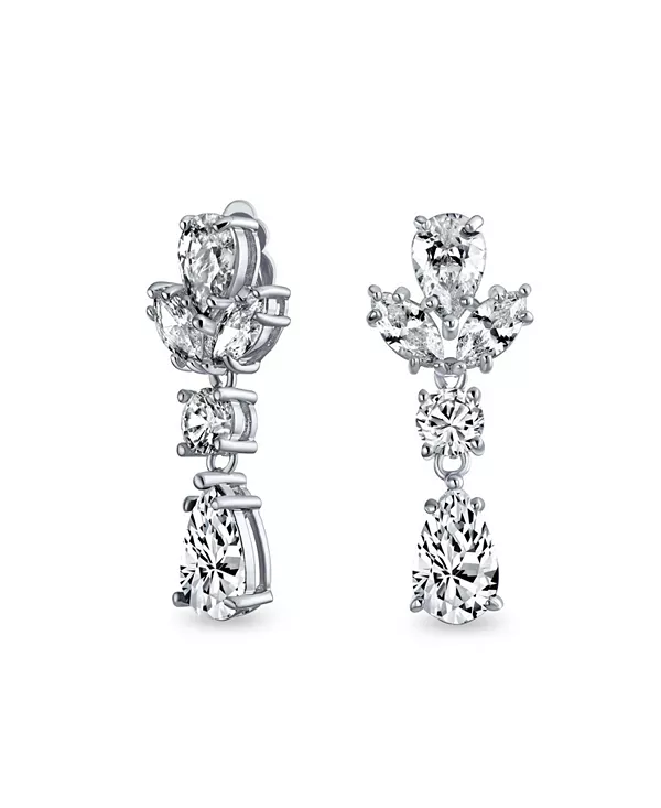 Серьги-Клипсы в форме листа с кубическим цирконием в стиле ар-деко с серебряным покрытием Bling Jewelry, clear
Серьги-Клипсы в форме листа с кубическим цирконием в стиле ар-деко с серебряным покрытием Bling Jewelry, clear