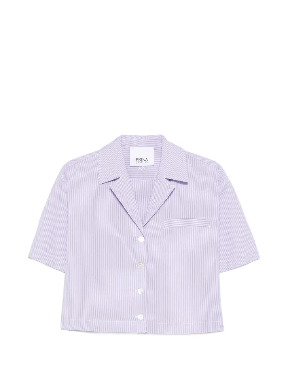 Рубашка в полоску с карманом Erika Cavallini, фиолетовый
Рубашка в полоску с карманом Erika Cavallini, фиолетовый
