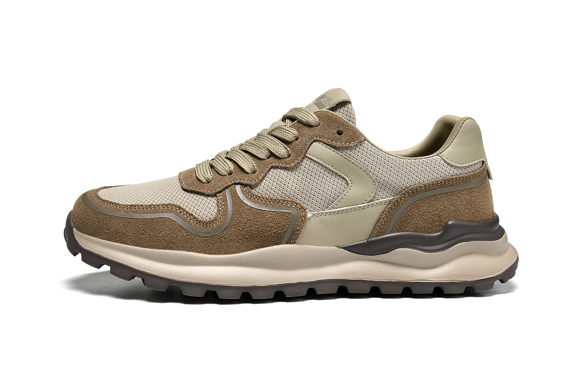 HLA Повседневные туфли мужские низкие цвета хаки/черно-серый
HLA Повседневные туфли мужские низкие цвета хаки/черно-серый