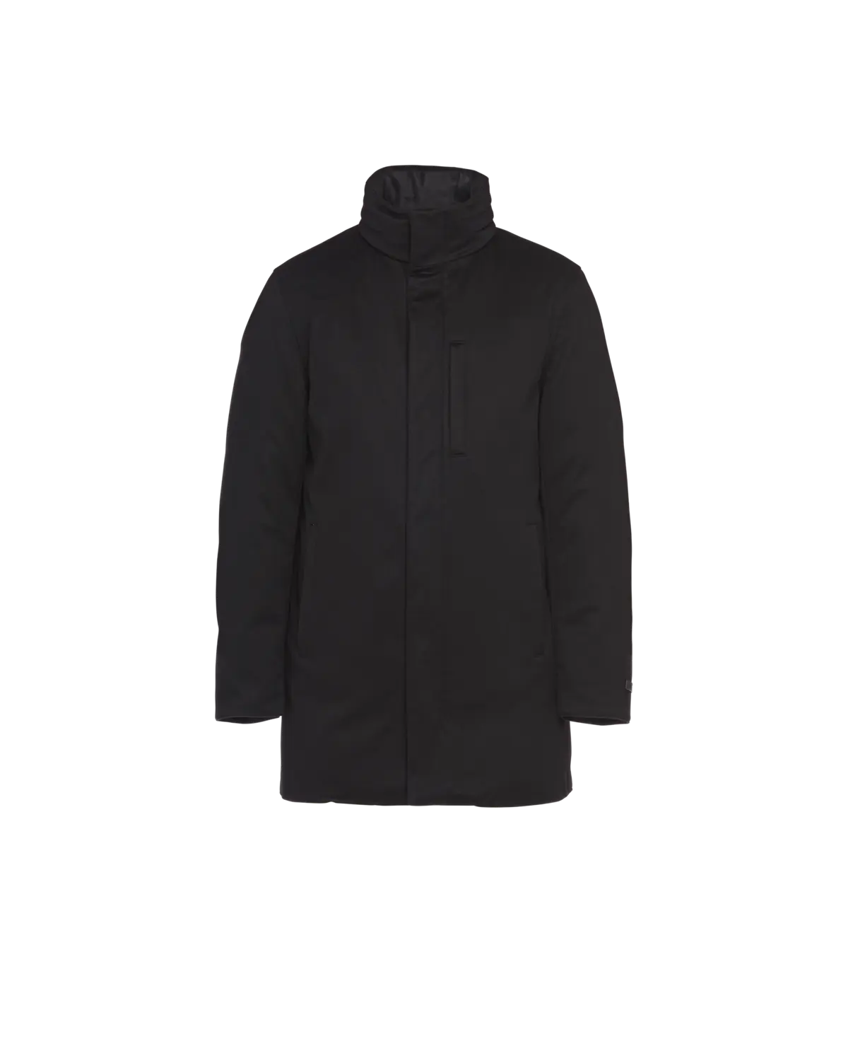 Длинная пуховая куртка из кашемира Prada, черный
Длинная пуховая куртка из кашемира Prada, черный