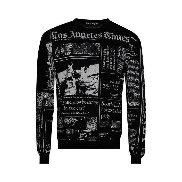 Свитер Palm Angels x LA Times Crewneck Knitted Jumper, Black/Light Grey
Свитер Palm Angels x LA Times Crewneck Knitted Jumper, Black/Light Grey
