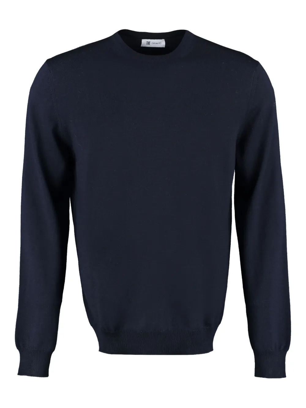 Шерстяной свитер с круглым вырезом THE (Alphabet), синий
Шерстяной свитер с круглым вырезом THE (Alphabet), синий