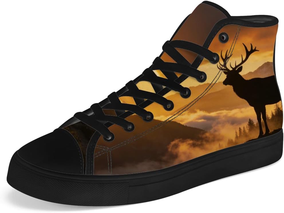 Мужские и женские высокие кеды из холста с оленями, высокие кроссовки на шнуровке, повседневная обувь Chebing, 612 Brown
Мужские и женские высокие кеды из холста с оленями, высокие кроссовки на шнуровке, повседневная обувь Chebing, 612 Brown