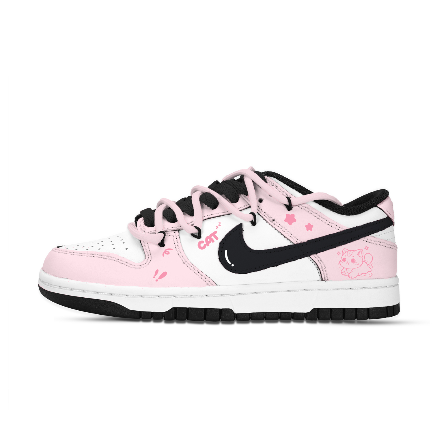 Nike Данки Стар Чейзинг Розовый Кот Износостойкие Лоу-топы Скейтборд Кроссовки Унисекс Розовый Белый Черный, цвет Pink White Black
Nike Данки Стар Чейзинг Розовый Кот Износостойкие Лоу-топы Скейтборд Кроссовки Унисекс Розовый Белый Черный, цвет Pink White Black