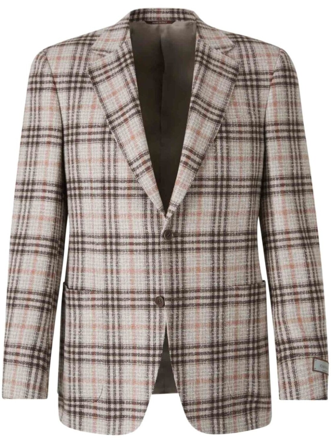 Клетчатый шерстяной блейзер Canali, нейтральный цвет
Клетчатый шерстяной блейзер Canali, нейтральный цвет