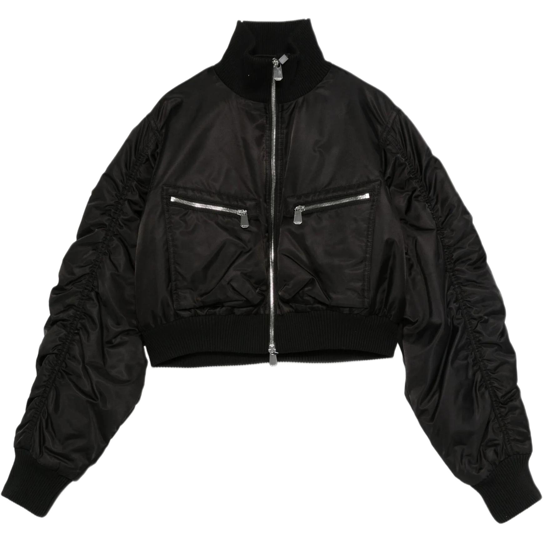 PINKO Короткая куртка-бомбер на молнии, Black
PINKO Короткая куртка-бомбер на молнии, Black