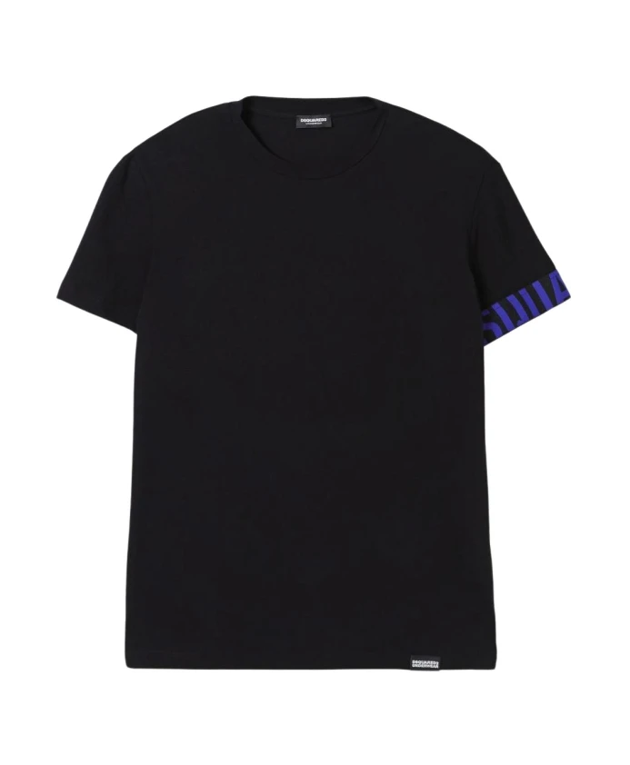 Классическая черная футболка с круглым вырезом Dsquared2, черный
Классическая черная футболка с круглым вырезом Dsquared2, черный