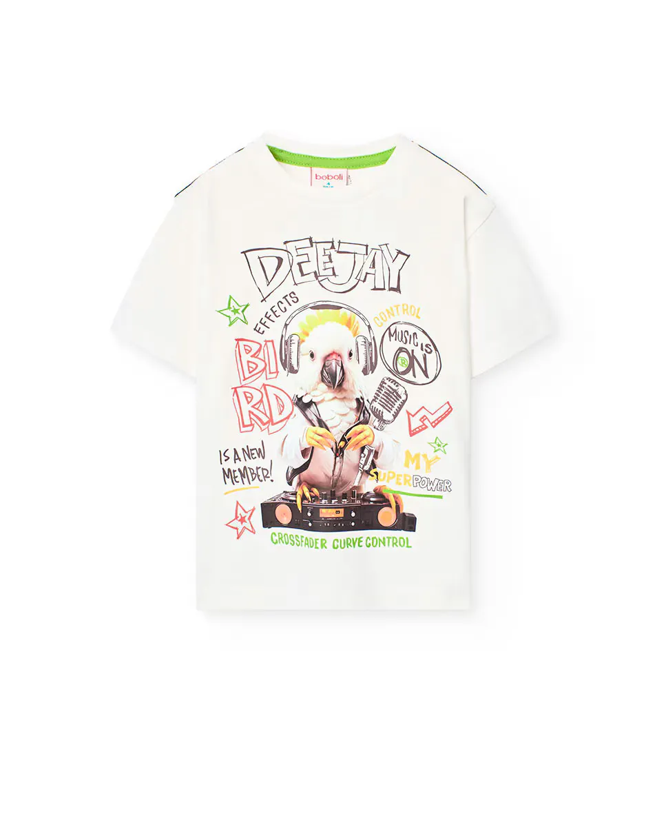 Футболка из хлопка для мальчиков с рисунком спереди Boboli, белый
Футболка из хлопка для мальчиков с рисунком спереди Boboli, белый