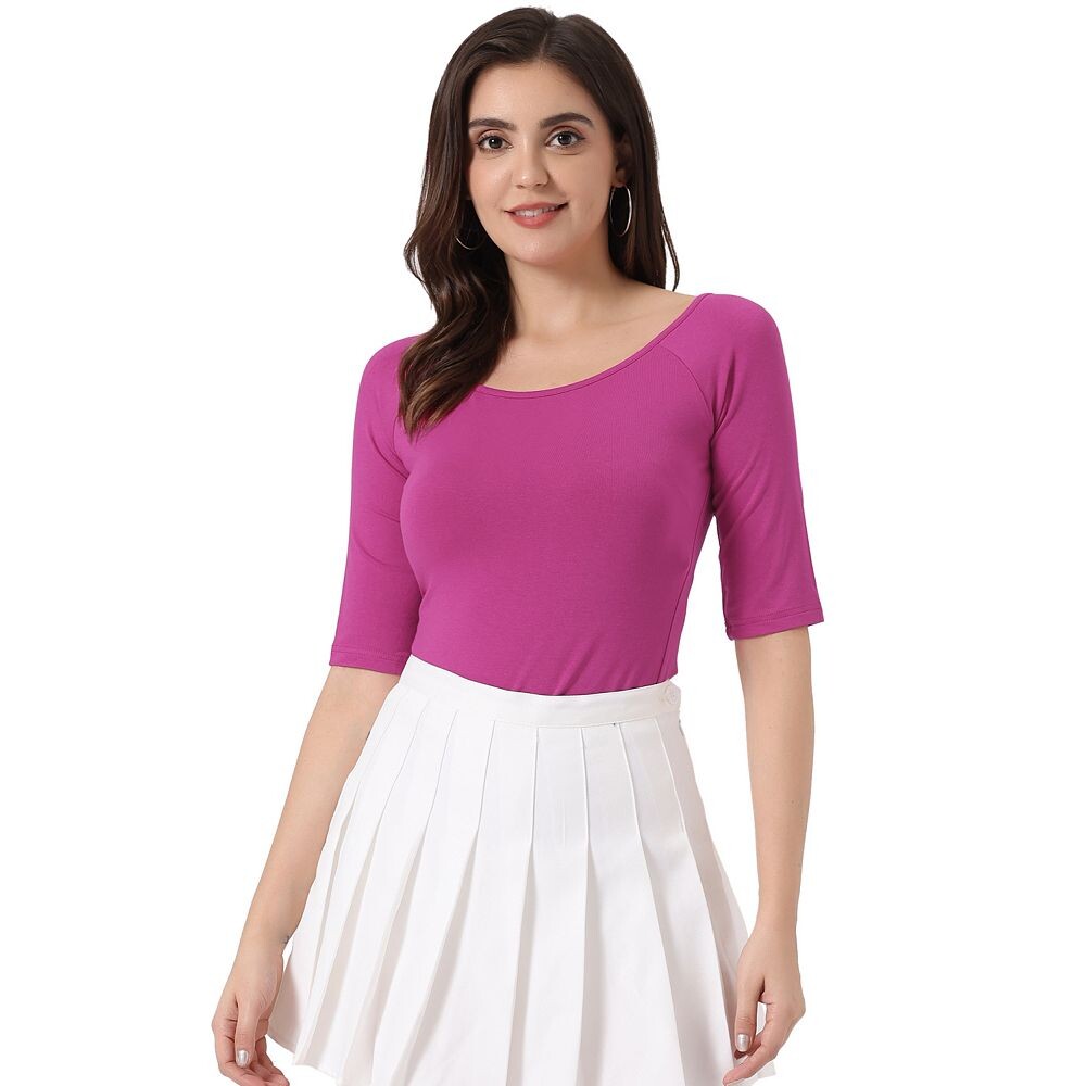Женская многослойная футболка с круглым вырезом и короткими рукавами ALLEGRA K, цвет Purplish Red
Женская многослойная футболка с круглым вырезом и короткими рукавами ALLEGRA K, цвет Purplish Red