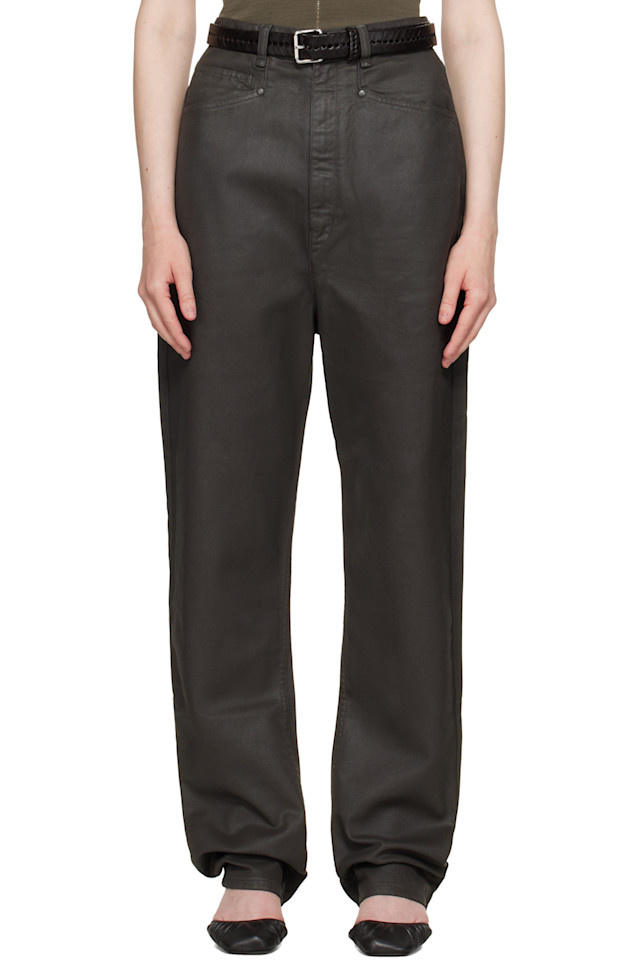 Джинсы с заниженным шагом Lemaire, коричневый
Джинсы с заниженным шагом Lemaire, коричневый