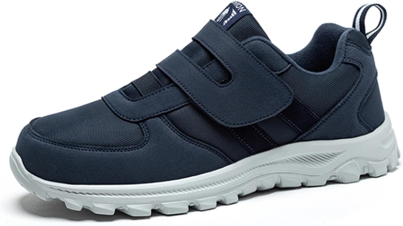 Мужские кроссовки для ходьбы для среднего и пожилого возраста - легкие, удобные, противоскользящие, на липучке Khwfjas, темно-синий
Мужские кроссовки для ходьбы для среднего и пожилого возраста - легкие, удобные, противоскользящие, на липучке Khwfjas, темно-синий
