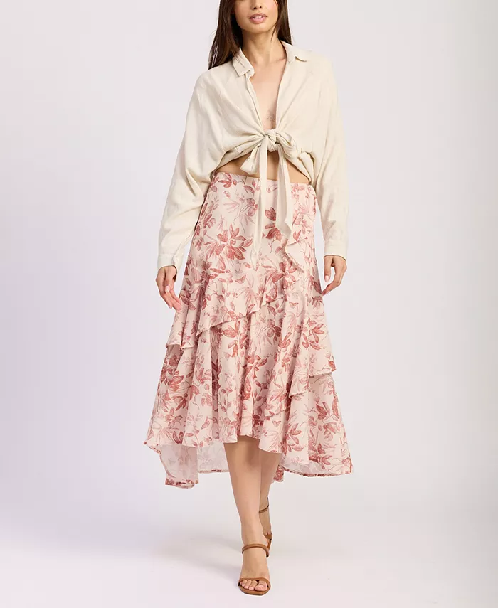 Женская юбка миди Sedona с оборкой по подолу En Saison, розовый
Женская юбка миди Sedona с оборкой по подолу En Saison, розовый