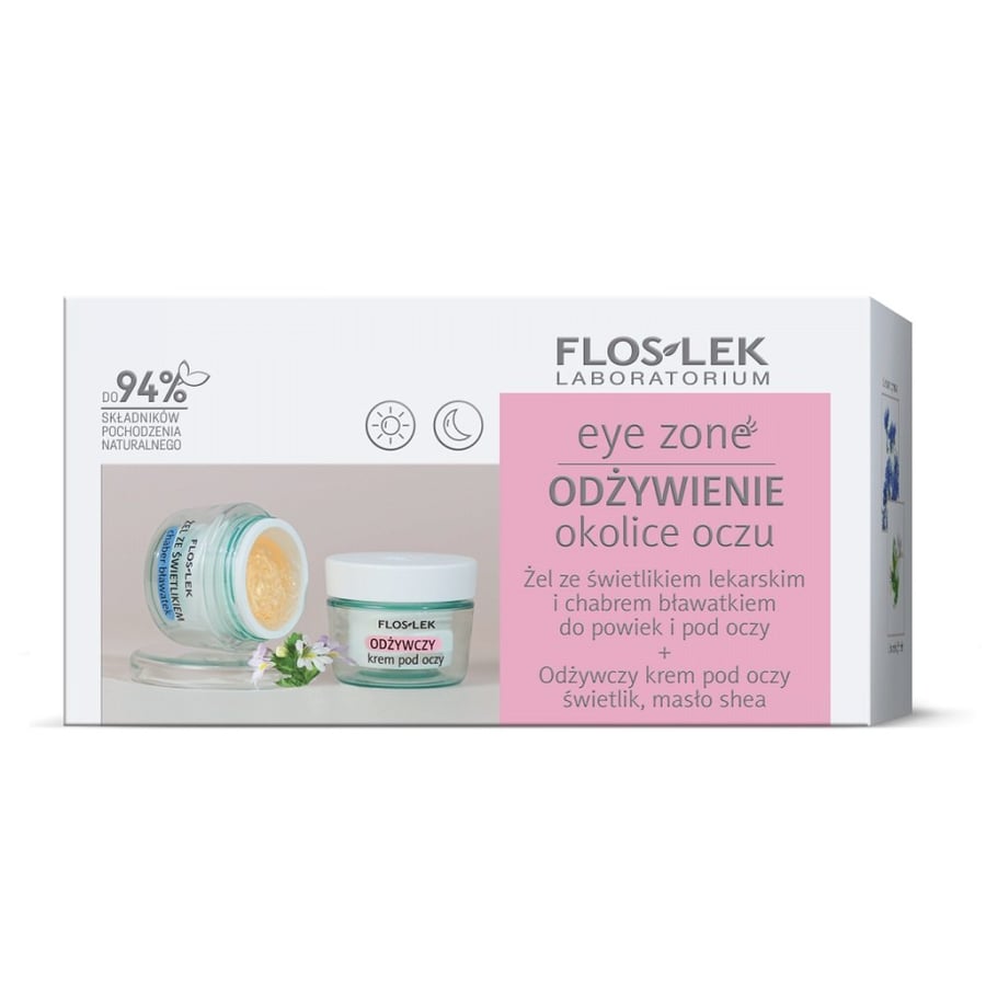 Flos-Lek Eye Zone Set Крем для кожи вокруг глаз 15 мл + Гель для кожи вокруг глаз 10 г Floslek
Flos-Lek Eye Zone Set Крем для кожи вокруг глаз 15 мл + Гель для кожи вокруг глаз 10 г Floslek