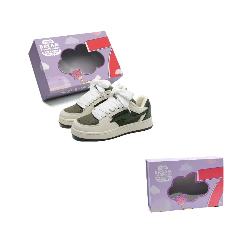 7 SEVFUN Износостойкие и легкие низкие скейтерские кроссовки унисекс в коробке - бежево-зеленые, цвет Beige Green
7 SEVFUN Износостойкие и легкие низкие скейтерские кроссовки унисекс в коробке - бежево-зеленые, цвет Beige Green