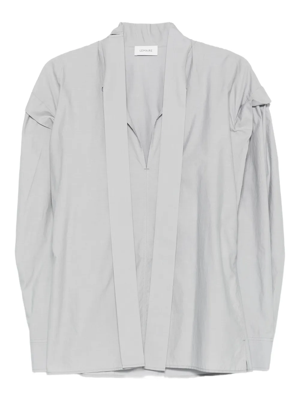 Топ Ascot с V-образным вырезом и объемными рукавами LEMAIRE, синий 
Топ Ascot с V-образным вырезом и объемными рукавами LEMAIRE, синий