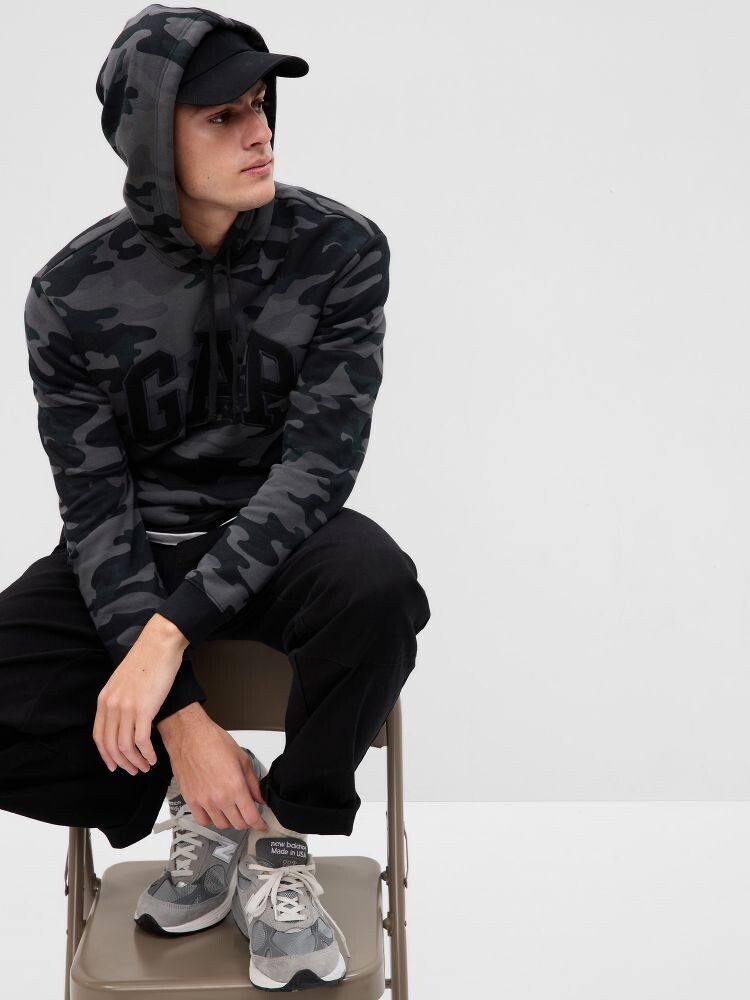 Клетчатая толстовка с логотипом Gap, черный
Клетчатая толстовка с логотипом Gap, черный