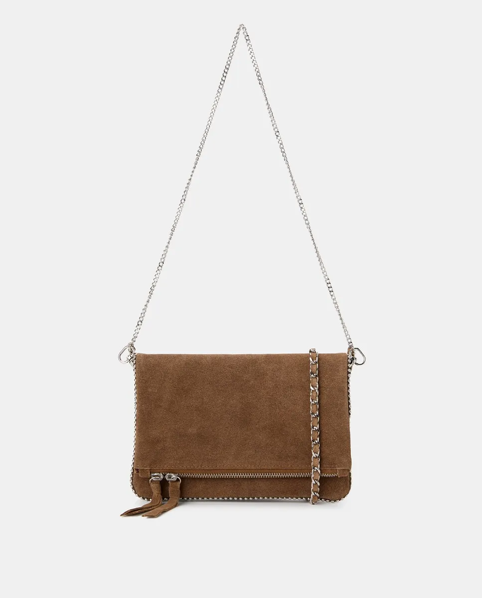 Сумка через плечо из кожи с шариками Green Coast, коричневый 
Сумка через плечо из кожи с шариками Green Coast, коричневый