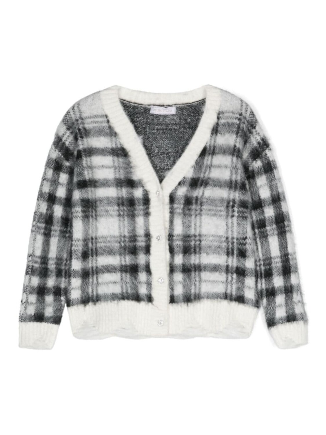Monnalisa фактурный кардиган в клетку, белый
Monnalisa фактурный кардиган в клетку, белый
