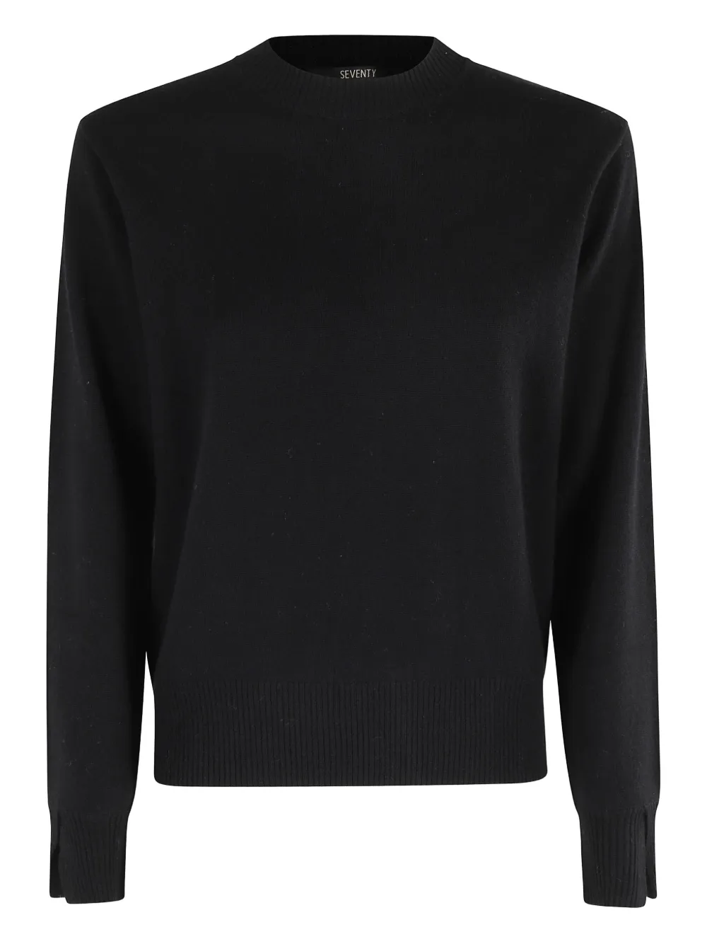 Ребристый свитер с круглым вырезом Seventy, черный
Ребристый свитер с круглым вырезом Seventy, черный