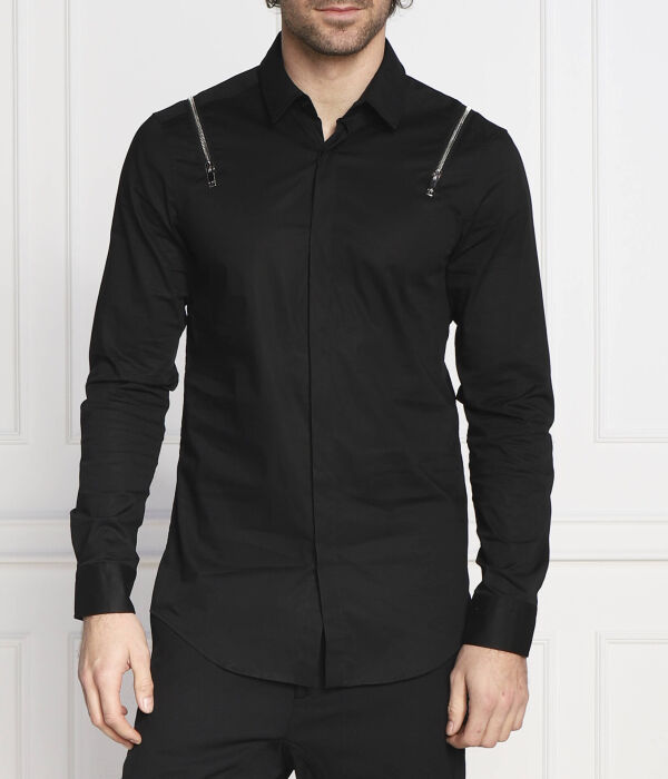 Рубашка мужская Les Hommes с декоративными молниями, черный
Рубашка мужская Les Hommes с декоративными молниями, черный