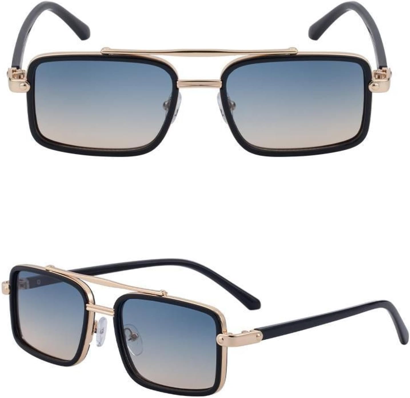 Небольшие прямоугольные солнцезащитные очки в стиле стимпанк для мужчин, роскошные винтажные металлические, с двойным лучом, защита от УФ-излучения UV400 TVTBBVV, C3blackgreenyellow
Небольшие прямоугольные солнцезащитные очки в стиле стимпанк для мужчин, роскошные винтажные металлические, с двойным лучом, защита от УФ-излучения UV400 TVTBBVV, C3blackgreenyellow