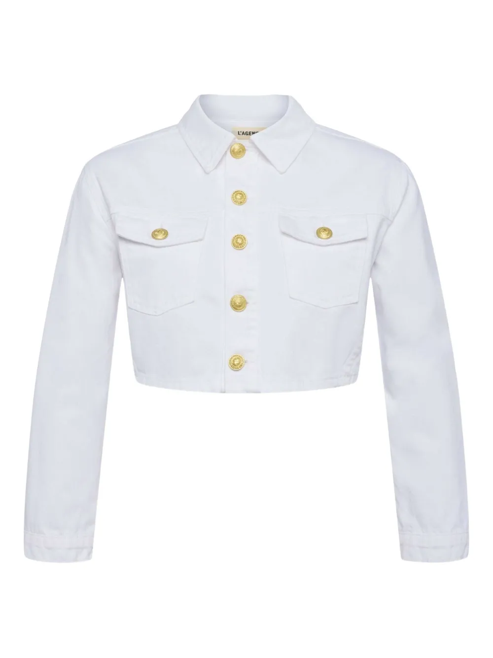 Укороченная джинсовая куртка Geneive L'Agence, белый
Укороченная джинсовая куртка Geneive L'Agence, белый