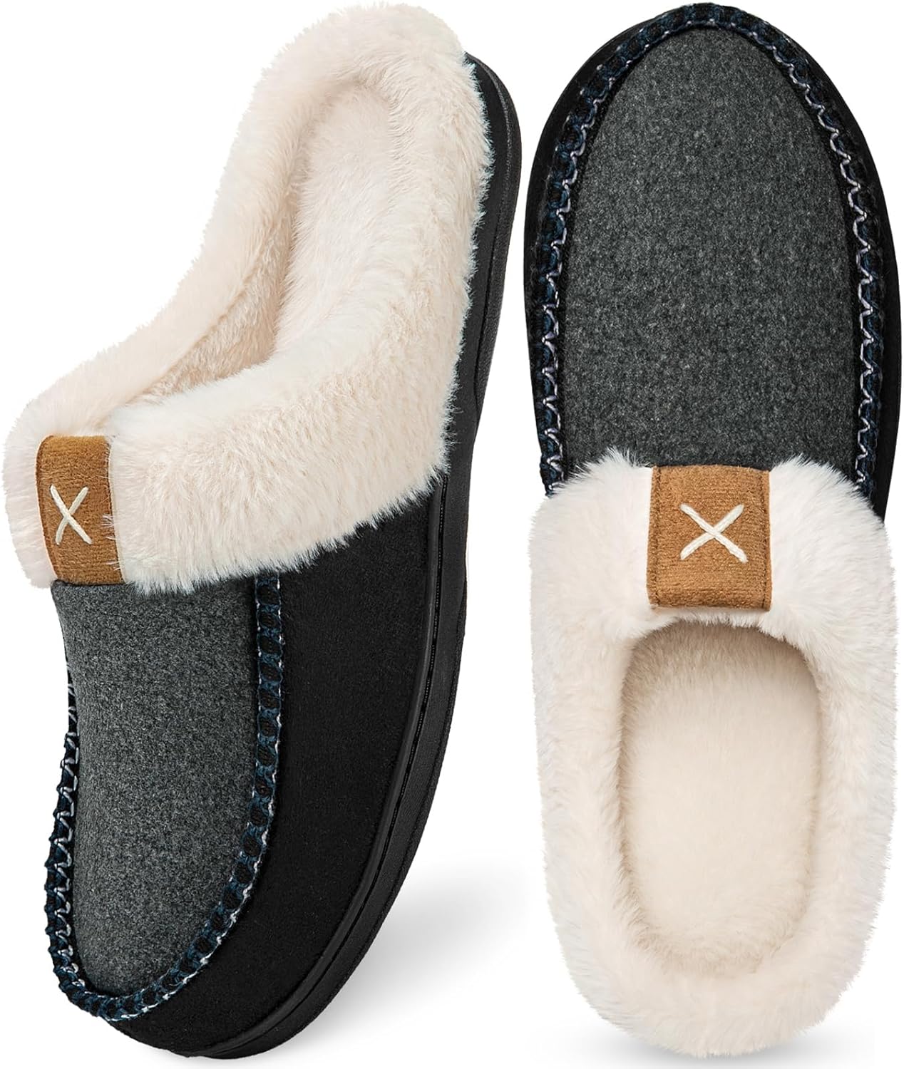 Мужские тапочки Homitem Moccasins с эффектом памяти, пушистые тапочки для мужчин, с шерстяной подкладкой, для дома, улицы, с противоскользящей резиновой подошвой, для дома и спальни, черный
Мужские тапочки Homitem Moccasins с эффектом памяти, пушистые тапочки для мужчин, с шерстяной подкладкой, для дома, улицы, с противоскользящей резиновой подошвой, для дома и спальни, черный