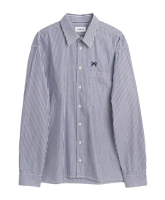 Полосатая рубашка Vit Soulland, синий
Полосатая рубашка Vit Soulland, синий