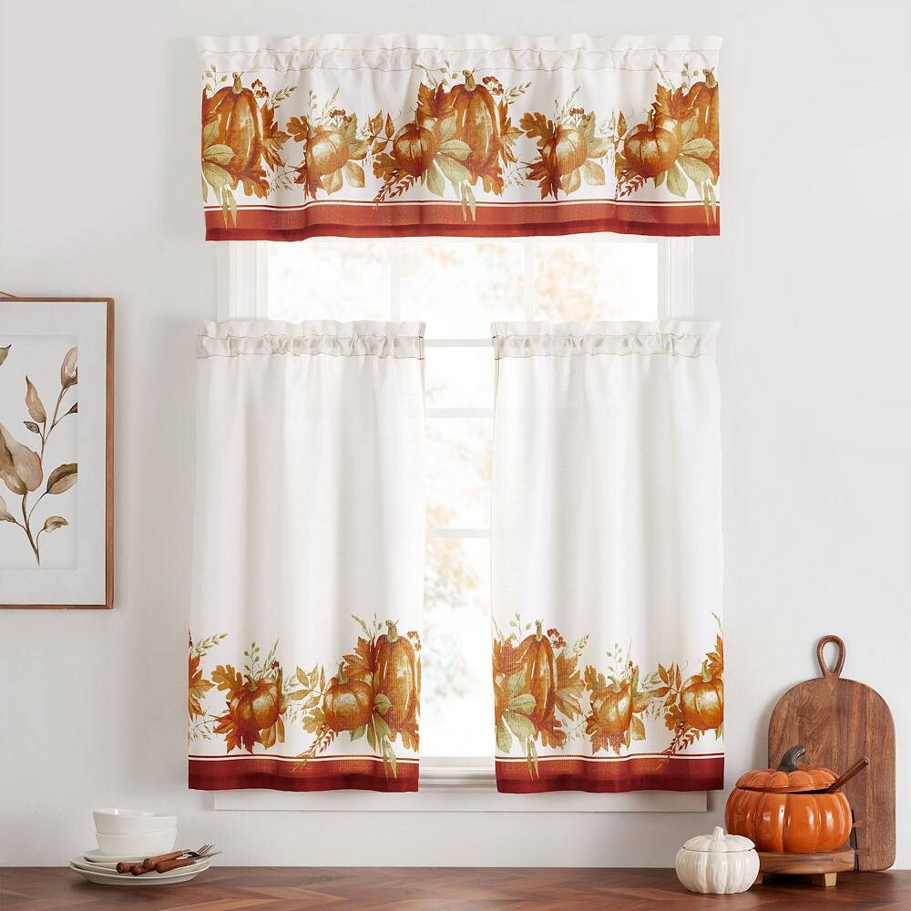 Elrene Home Fashions Осень Тыквенная роща Осенний кухонный набор с ярусами и балдахином из 3 предметов, мультиколор
Elrene Home Fashions Осень Тыквенная роща Осенний кухонный набор с ярусами и балдахином из 3 предметов, мультиколор