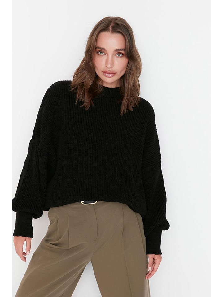 Пуловер trendyol, черный
Пуловер trendyol, черный