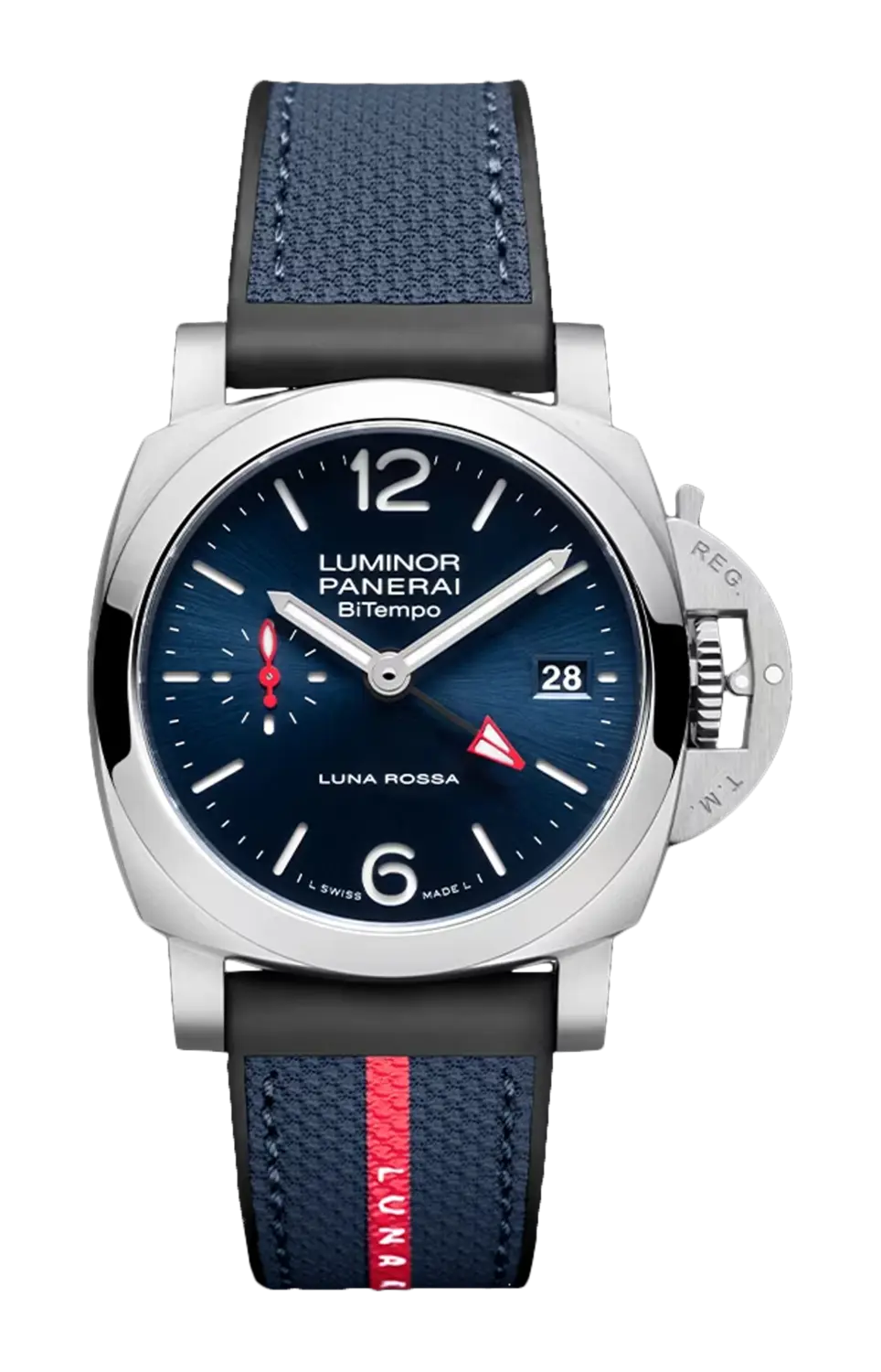 Часы luminor quaranta bitempo luna rossa 40 мм Panerai
Часы luminor quaranta bitempo luna rossa 40 мм Panerai