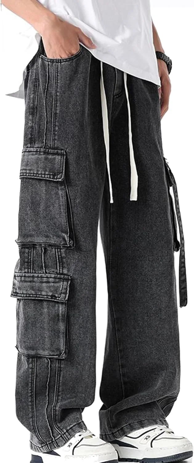 Женские джинсы Y2k багги карго с эластичным поясом на шнурке и множеством карманов ZUNQKG
Женские джинсы Y2k багги карго с эластичным поясом на шнурке и множеством карманов ZUNQKG