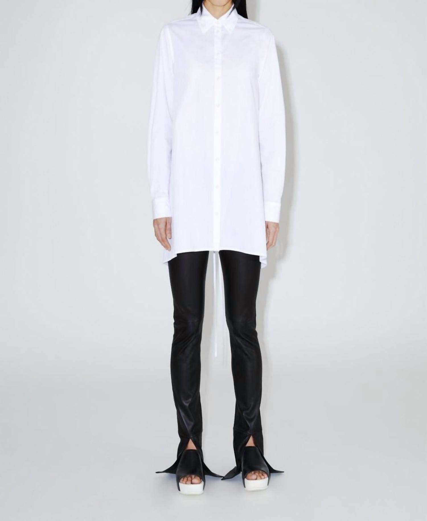 Рубашка-фартук Cape Back белого цвета Rosetta Getty 
Рубашка-фартук Cape Back белого цвета Rosetta Getty