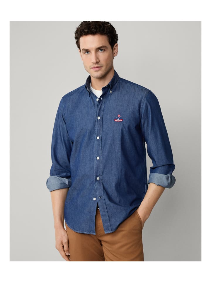 джинсовая рубашка синего цвета Faconnable
джинсовая рубашка синего цвета Faconnable