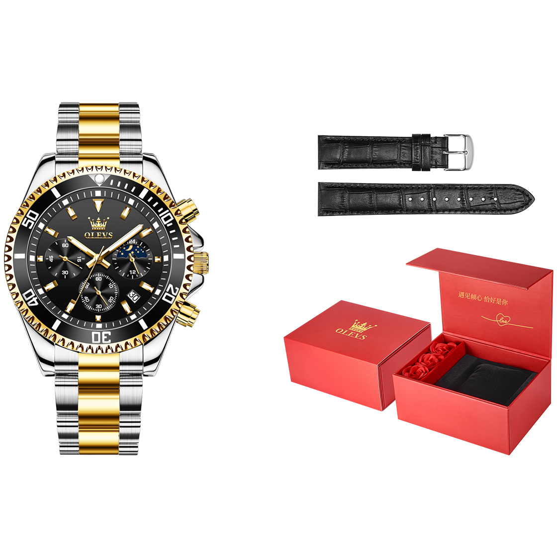 OLEVS Часы Quartz Movement Watch Men's Watch Black Dial
OLEVS Часы Quartz Movement Watch Men's Watch Black Dial