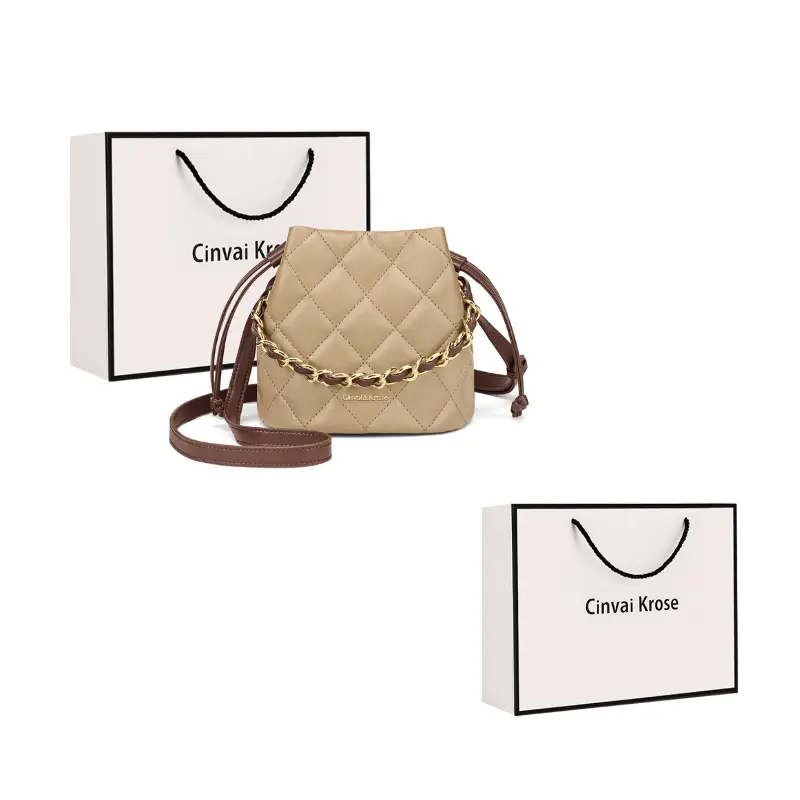 CinvaiKrose Кожаная сумка через плечо из искусственной кожи компактная ведерка женская черная бежевая, Apricot
CinvaiKrose Кожаная сумка через плечо из искусственной кожи компактная ведерка женская черная бежевая, Apricot