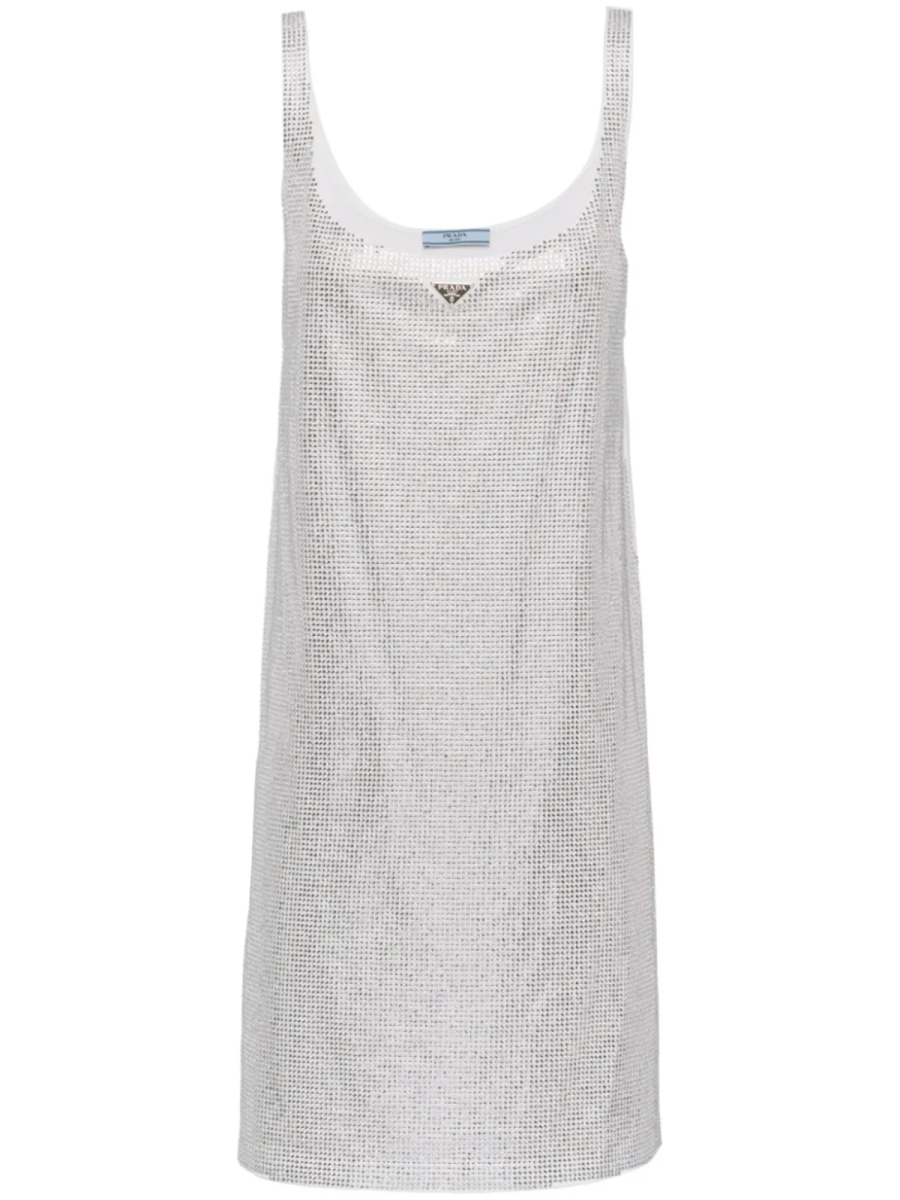 Платье мини со стразами Prada, белый
Платье мини со стразами Prada, белый