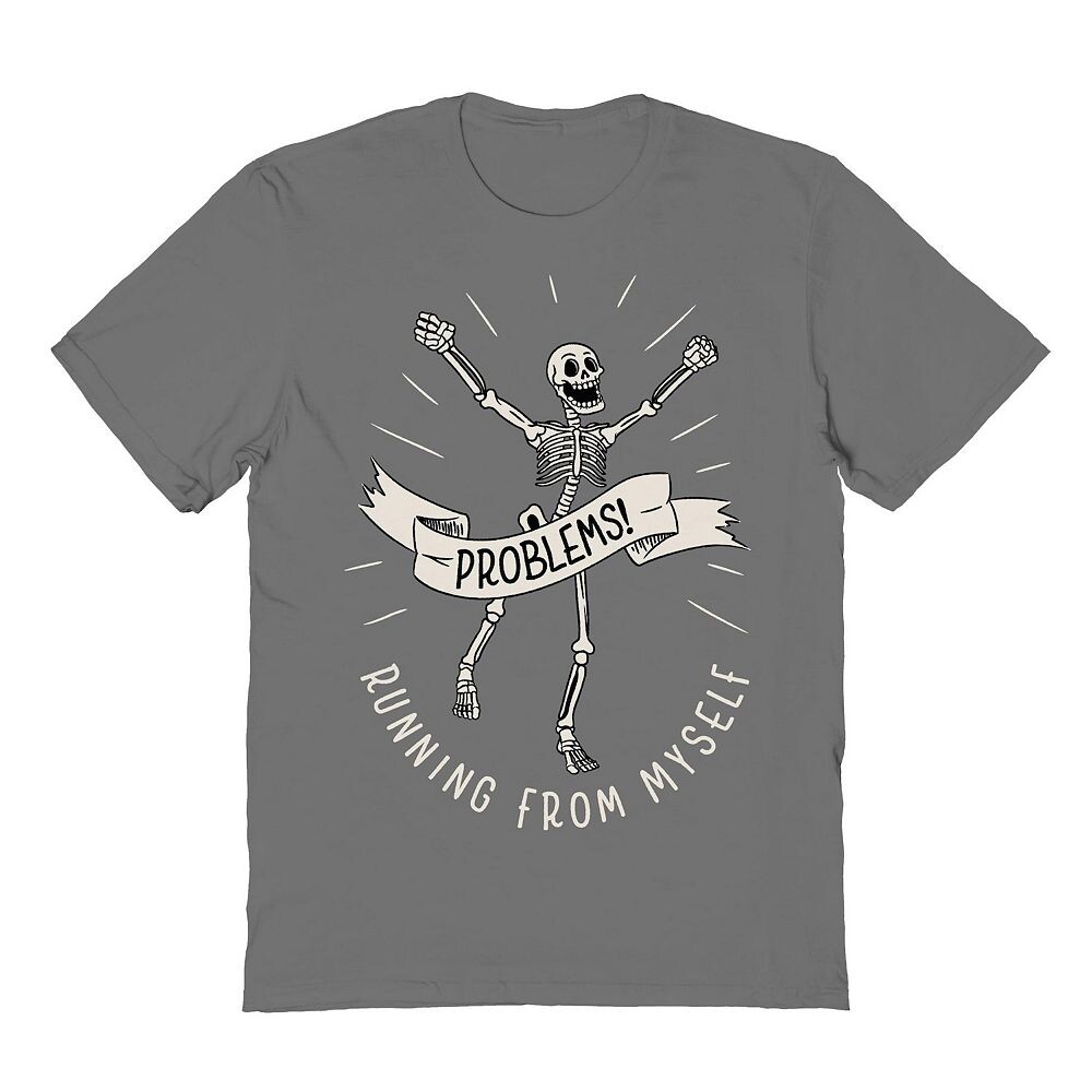 Мужская футболка Running From Myself с рисунком скелета на Хэллоуин Licensed Character, цвет Charcoal
Мужская футболка Running From Myself с рисунком скелета на Хэллоуин Licensed Character, цвет Charcoal
